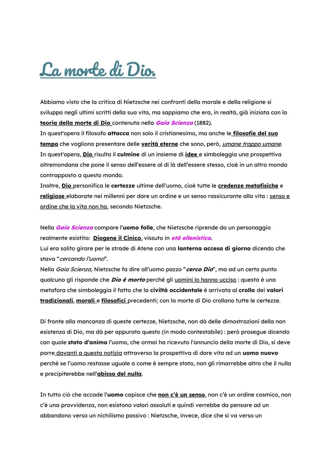 
<h2 id="introduzione">Introduzione</h2>
<p>Friedrich Nietzsche è considerato uno spartiacque tra la filosofia tradizionale e il pensiero de