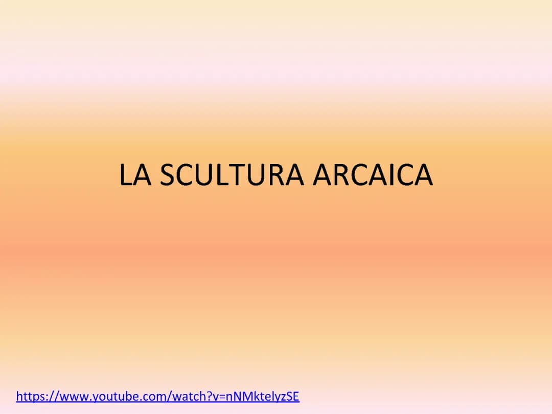 scultura arcaica