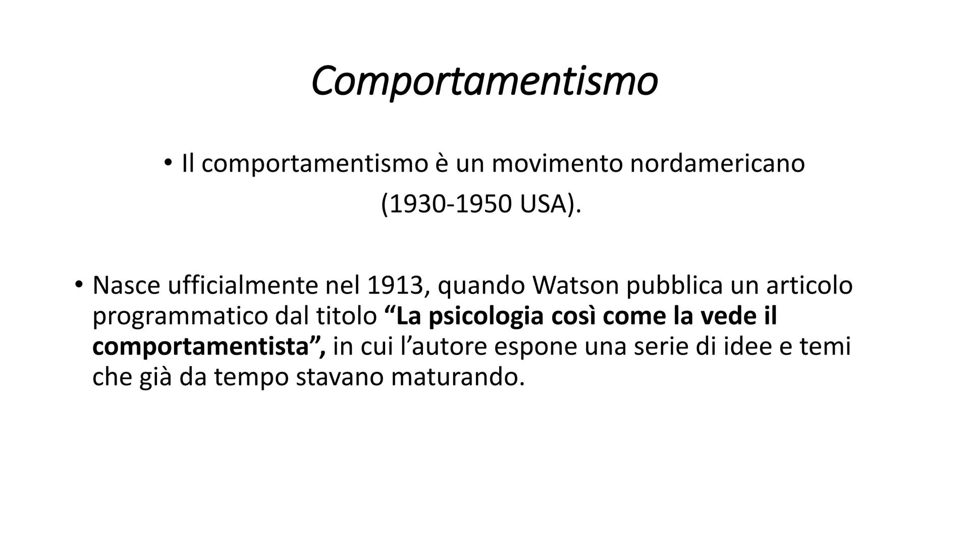 IL COMPORTAMENTISMO Filosofia Astronomia Fisiologia
Strutturalismo
1879
Funzionalismo
La psicologia (1879)
Riflessologia
e scuola storico-cu