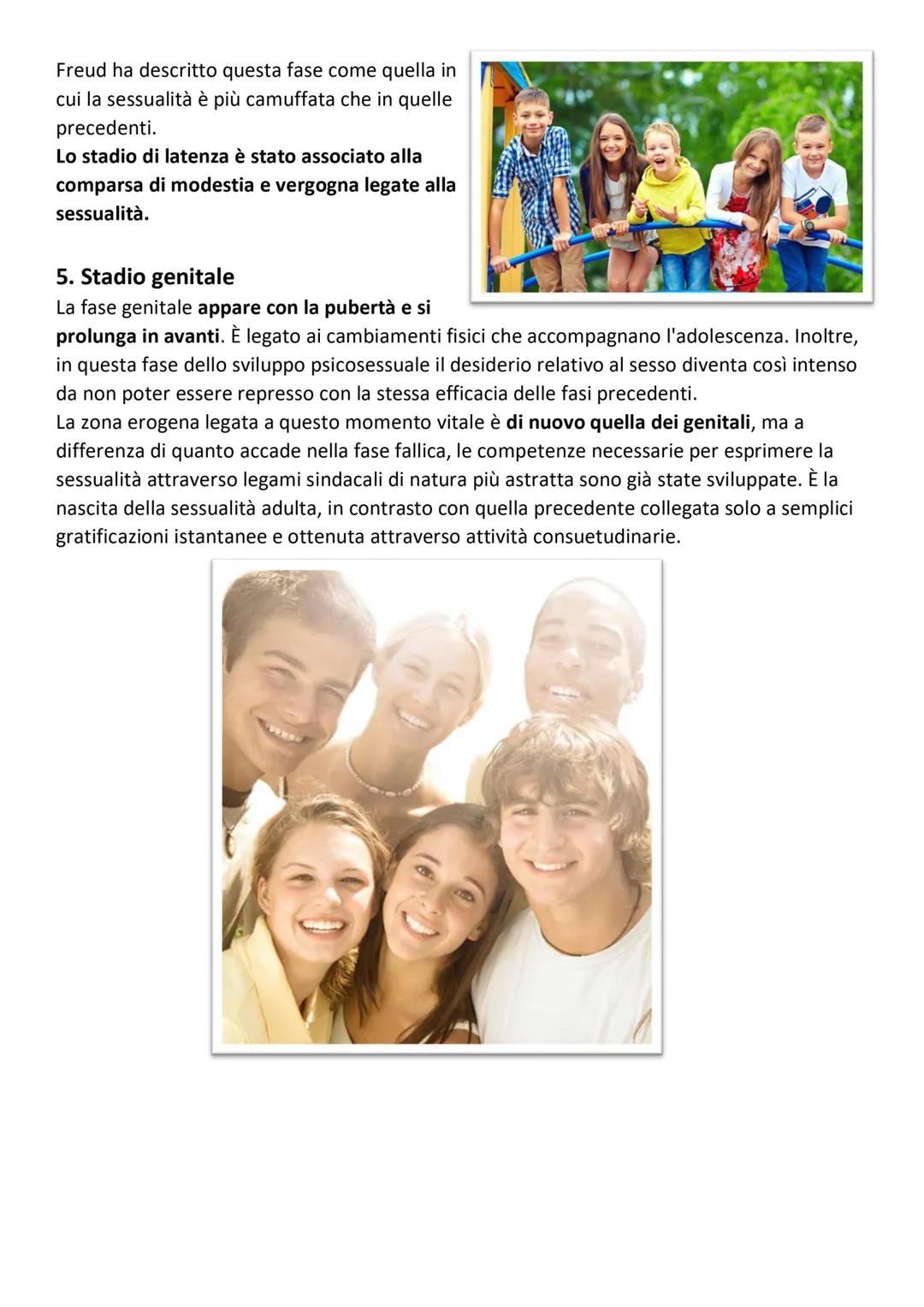 Teoria Psicosessuale di Sigmund Freud
LA SESSUALITA':
Per Freud, la sessualità umana è uno degli aspetti principali
dell'energia vitale che 