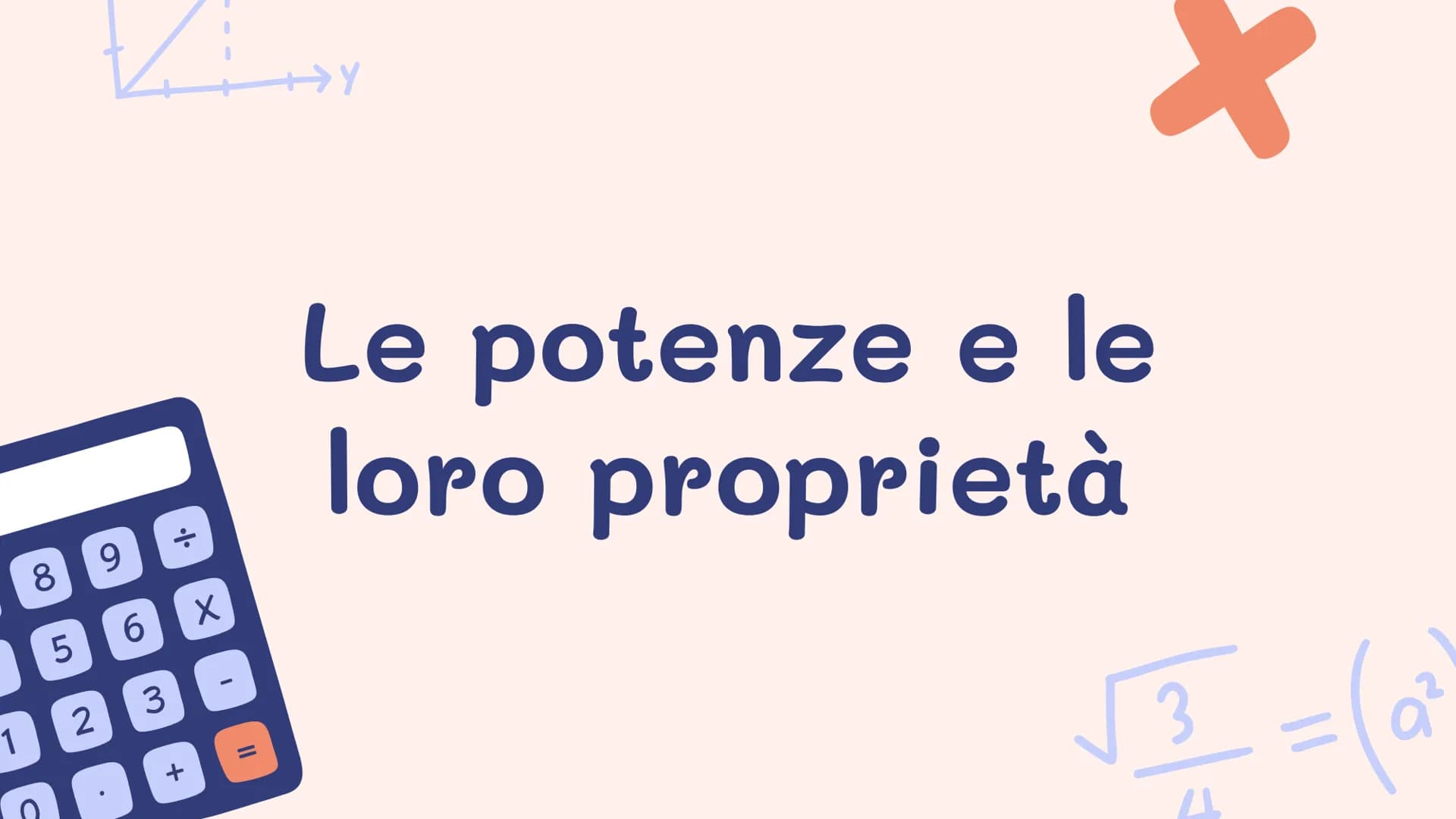 8
LO
5
2
VY
•••
9
X
6
3
+
Le potenze e le
loro proprietà
³² = (a²
3
11 Che cosa significa potenza
L'operazione di elevamento a potenza è la 