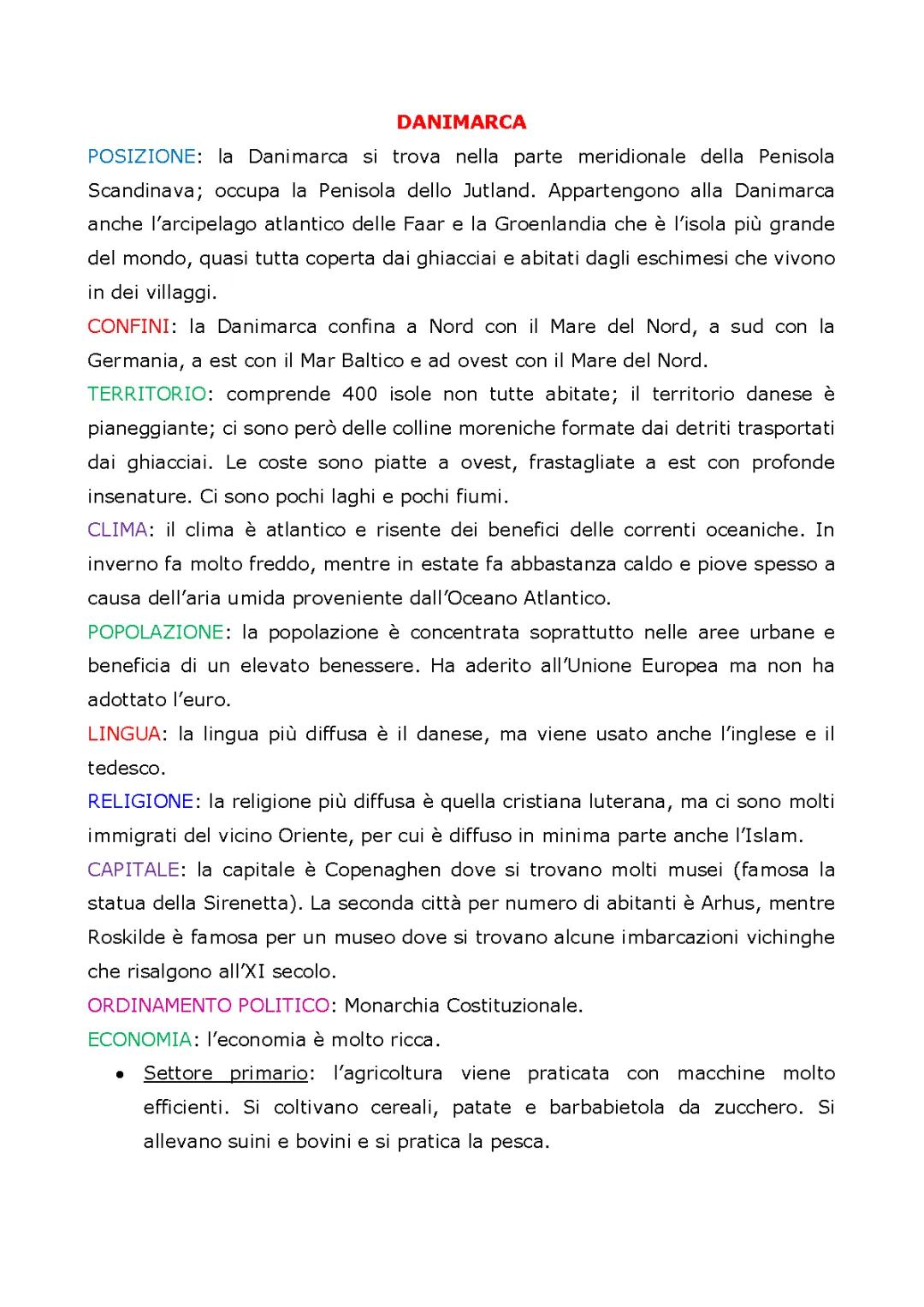 Tutto sulla Danimarca: Confini, Mappa, Clima e Storia