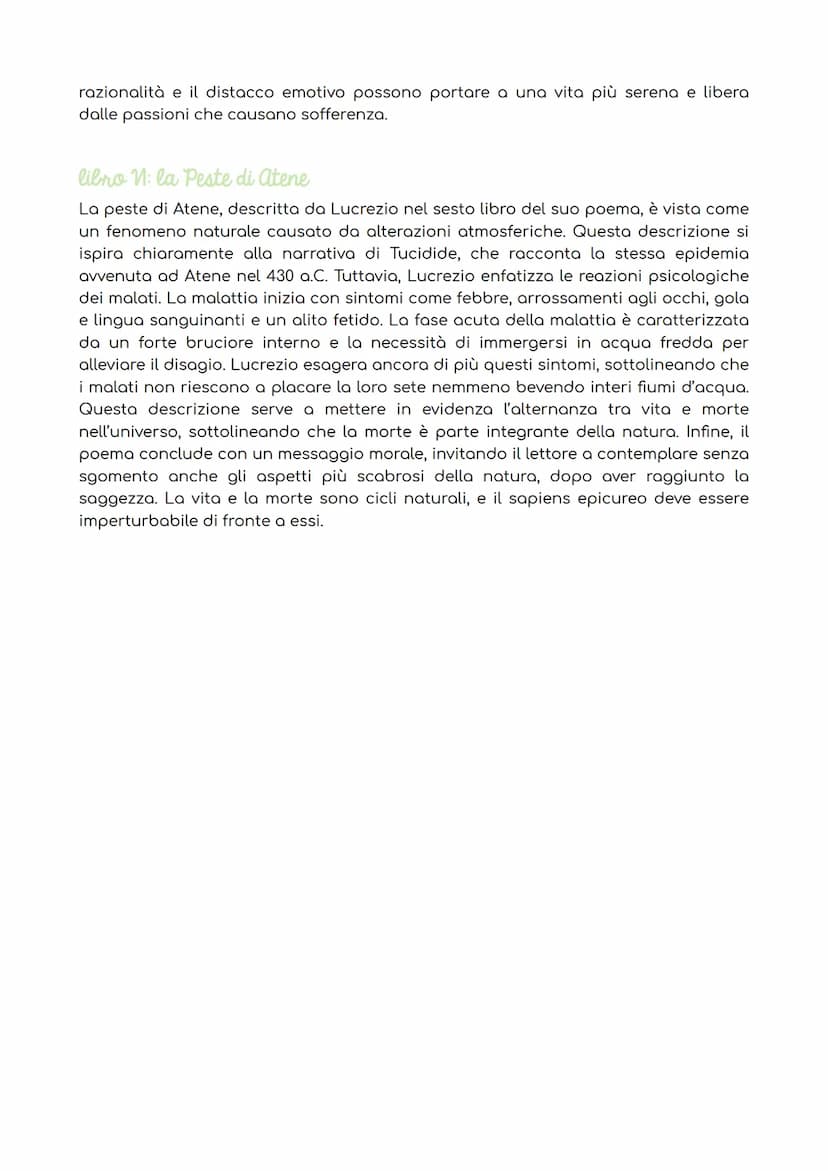 Lucrezio
la vita: una biografia incerta
Lucrezio nasce intorno al I secolo a.C., intorno al 96 a.C. e il 94 a.C., ed è incerto il
luogo di n