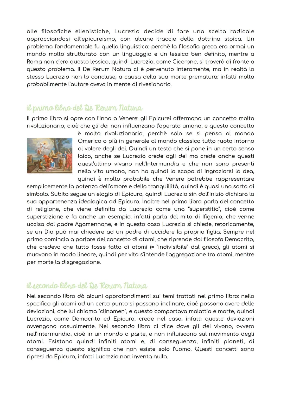 Lucrezio
la vita: una biografia incerta
Lucrezio nasce intorno al I secolo a.C., intorno al 96 a.C. e il 94 a.C., ed è incerto il
luogo di n
