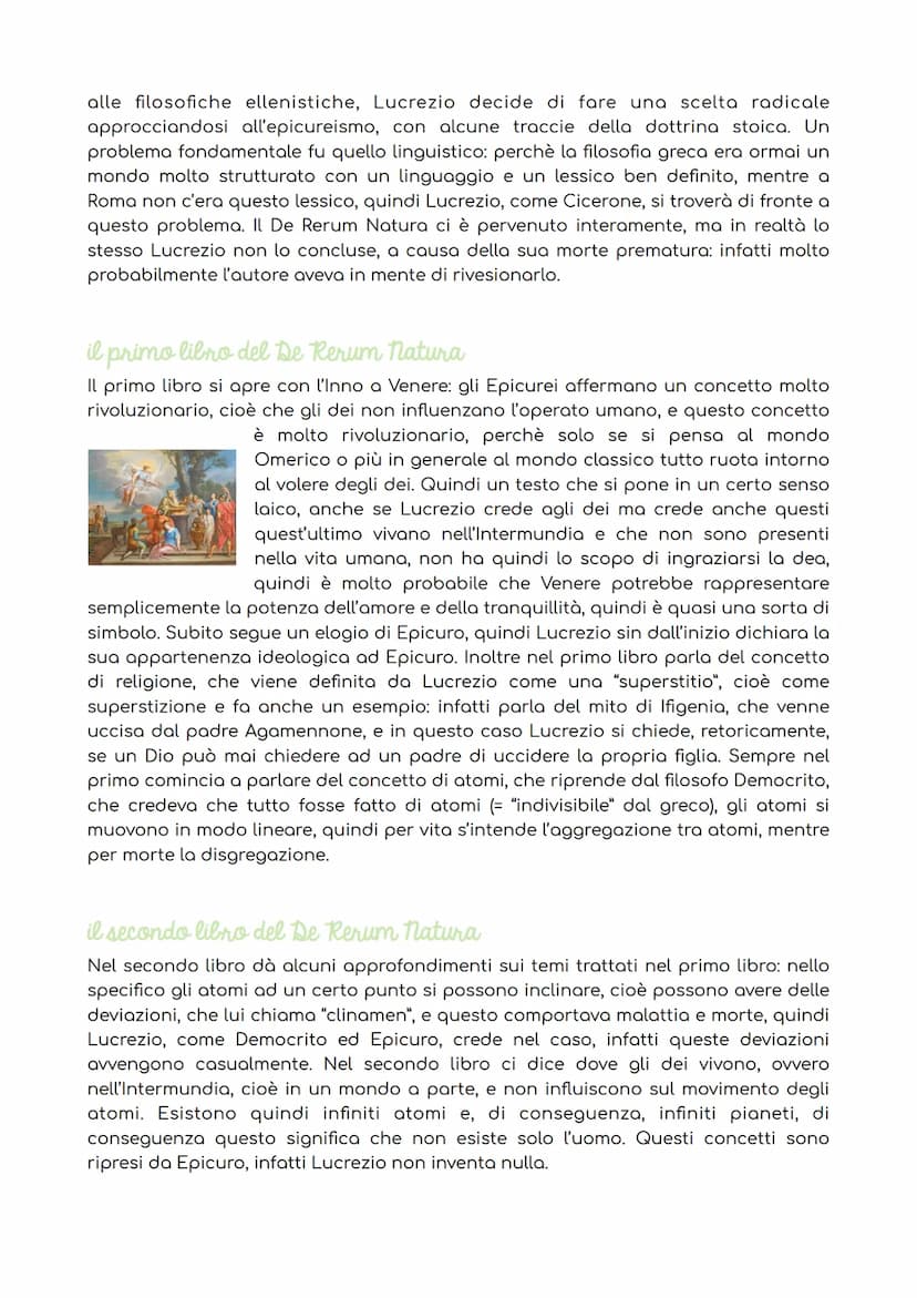 Lucrezio
la vita: una biografia incerta
Lucrezio nasce intorno al I secolo a.C., intorno al 96 a.C. e il 94 a.C., ed è incerto il
luogo di n