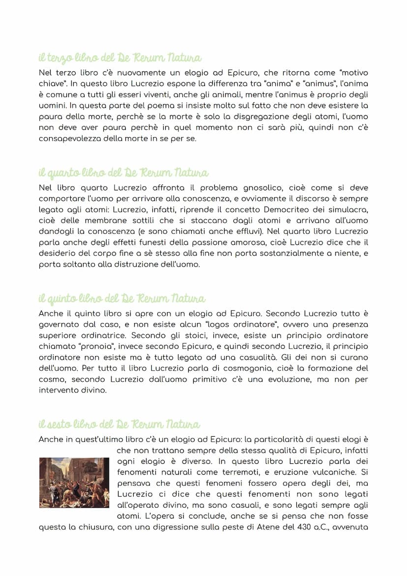 Lucrezio
la vita: una biografia incerta
Lucrezio nasce intorno al I secolo a.C., intorno al 96 a.C. e il 94 a.C., ed è incerto il
luogo di n