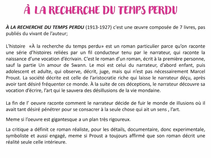 MARCEL PROUST
LA VIE
Né à Paris dans une famille bourgeoise riche, Marcel Proust fait de solides études
malgré une santé fragile. C'est pend