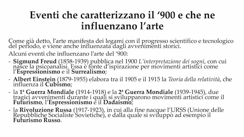 CxMistma
L'arte del primo
'900
Sintesi Introduzione
In generale, il periodo e l'arte del '900 si possono definire
abbastanza complessi ed in