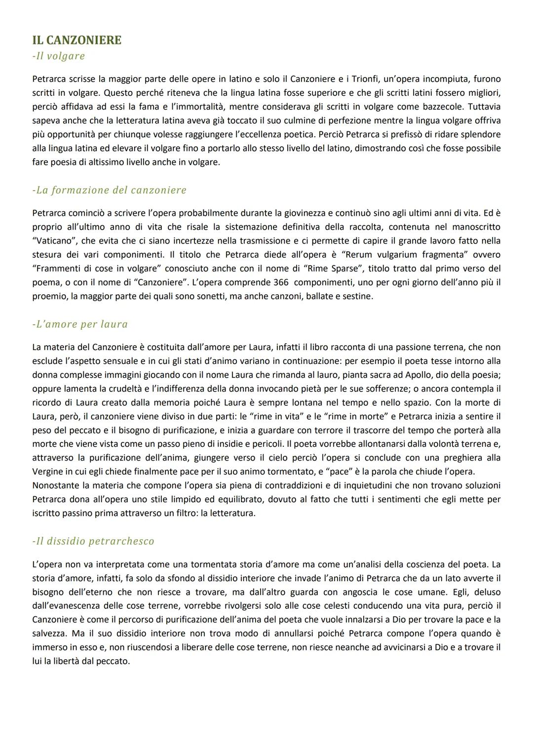 # PETRARCA

LA VITA

Petrarca nacque ad Arezzo nel 1304 da una famiglia borghese fiorentina che era
stata esiliata dopo che i Guelfi Neri av