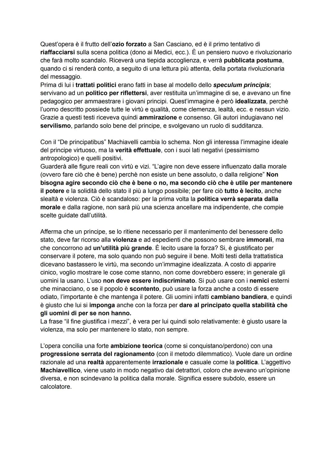 NICCOLO MACHIAVELLI
Nasce a Firenze nel 1469. Ha una formazione irregolare: non frequenta gli studi universitari
ma ha comunque una buona pr