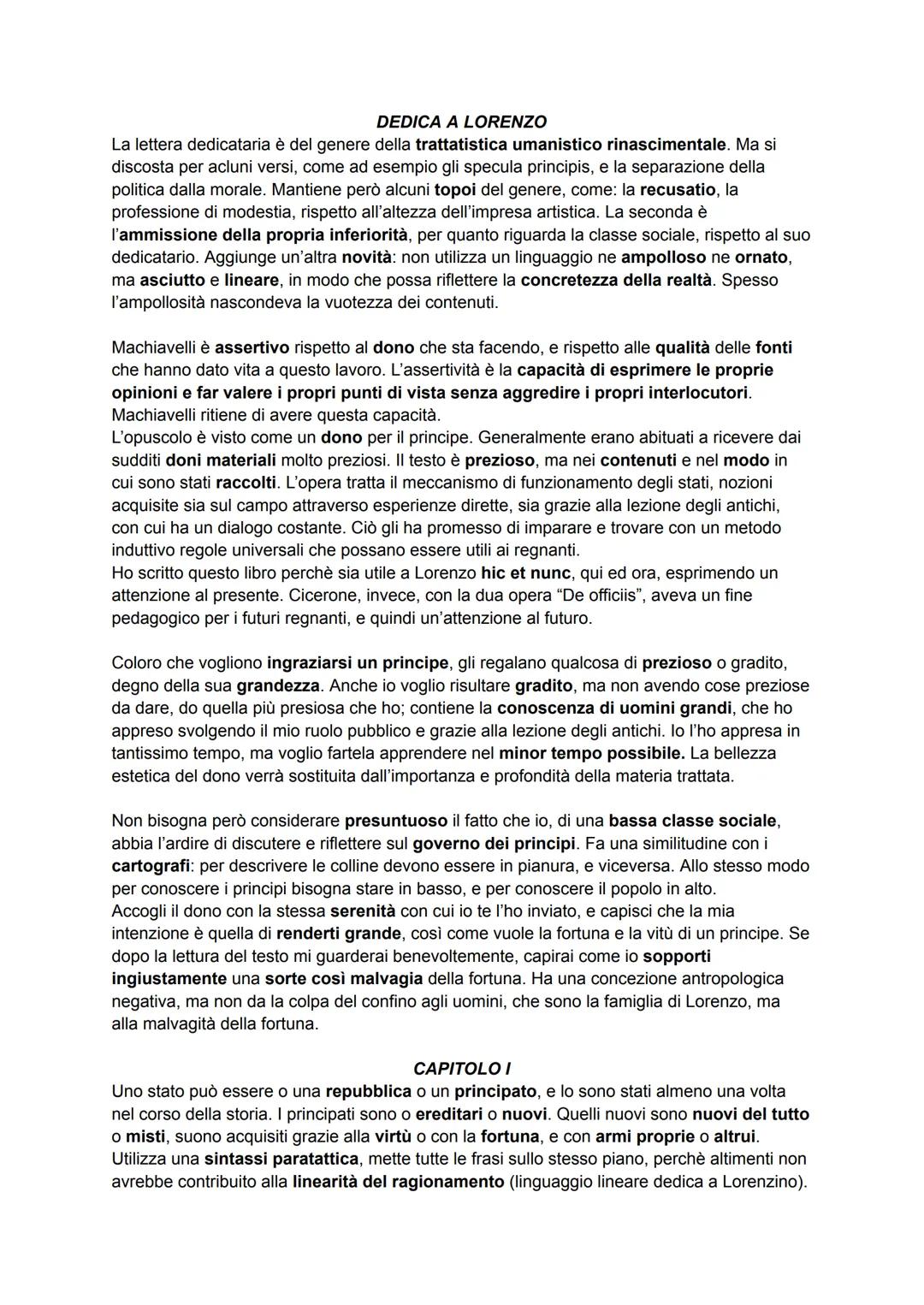 NICCOLO MACHIAVELLI
Nasce a Firenze nel 1469. Ha una formazione irregolare: non frequenta gli studi universitari
ma ha comunque una buona pr