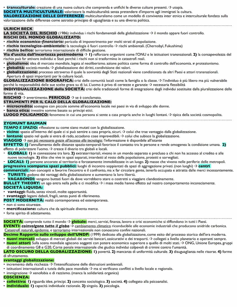 GLOBALIZZAZIONE:
• I piccoli centri: processo di industrializzazione > riduzione d'importanza delle comunità locali. Nel villaggio rurale: 1