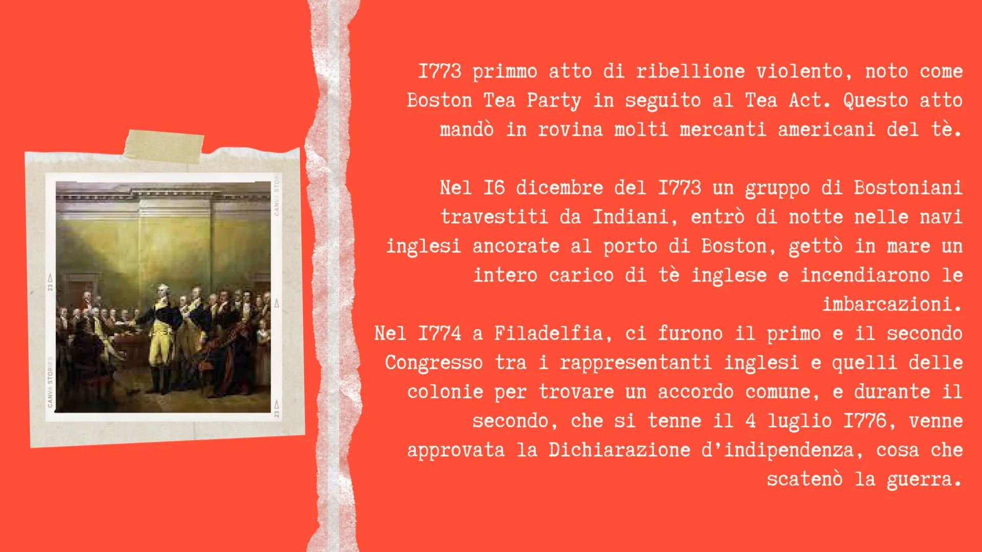A
LA RIVOLUZIONE
AMERICANA
Sandra Ciostek
7 La Rivoluzione americana fu un conflitto che portò
allo scontro le 13 colonie nordamericane e il