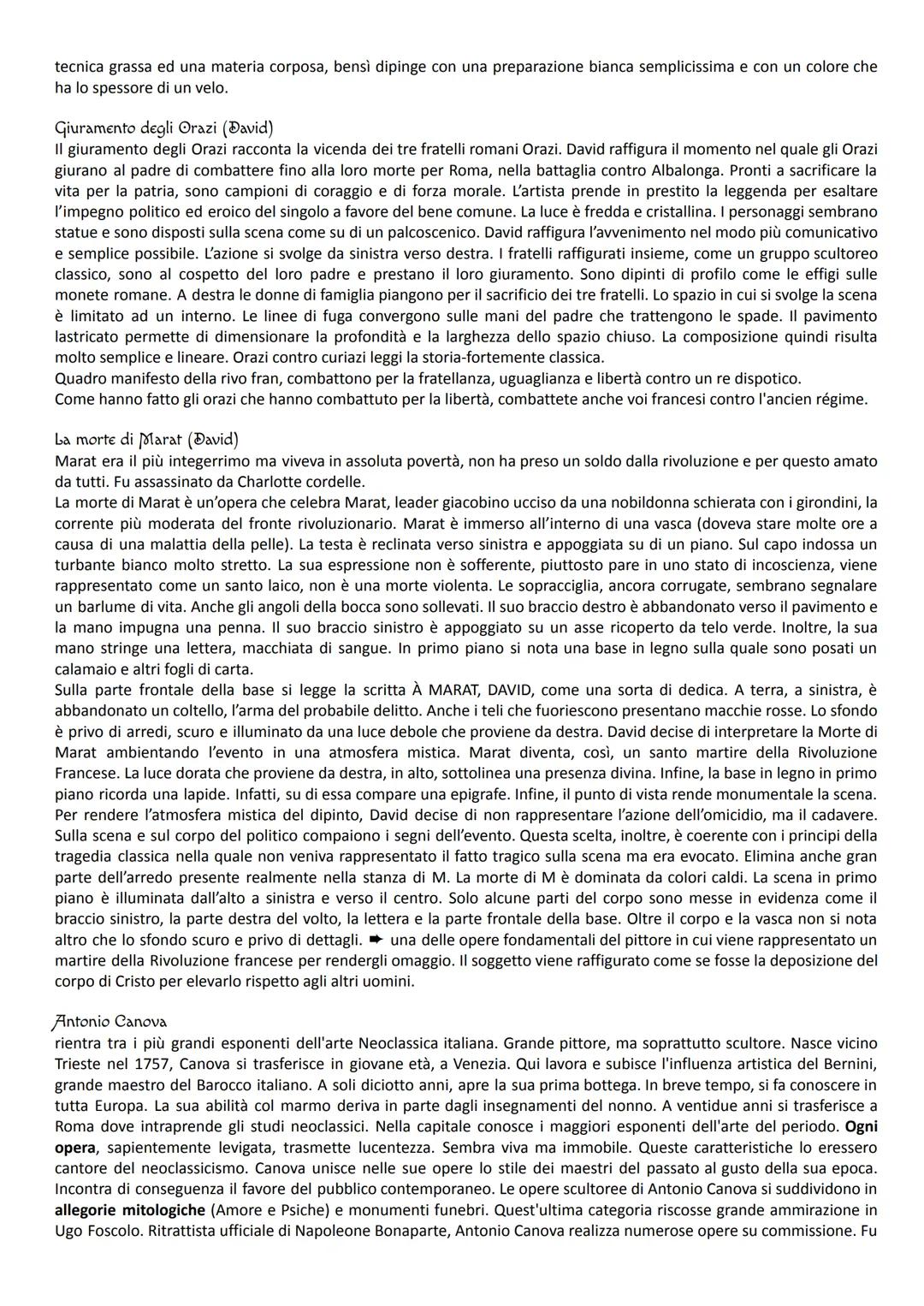 
<p>Il Neoclassicismo è un movimento culturale che si sviluppa in Europa tra la seconda metà del '700 e i primi dell'800. Si manifesta sopra