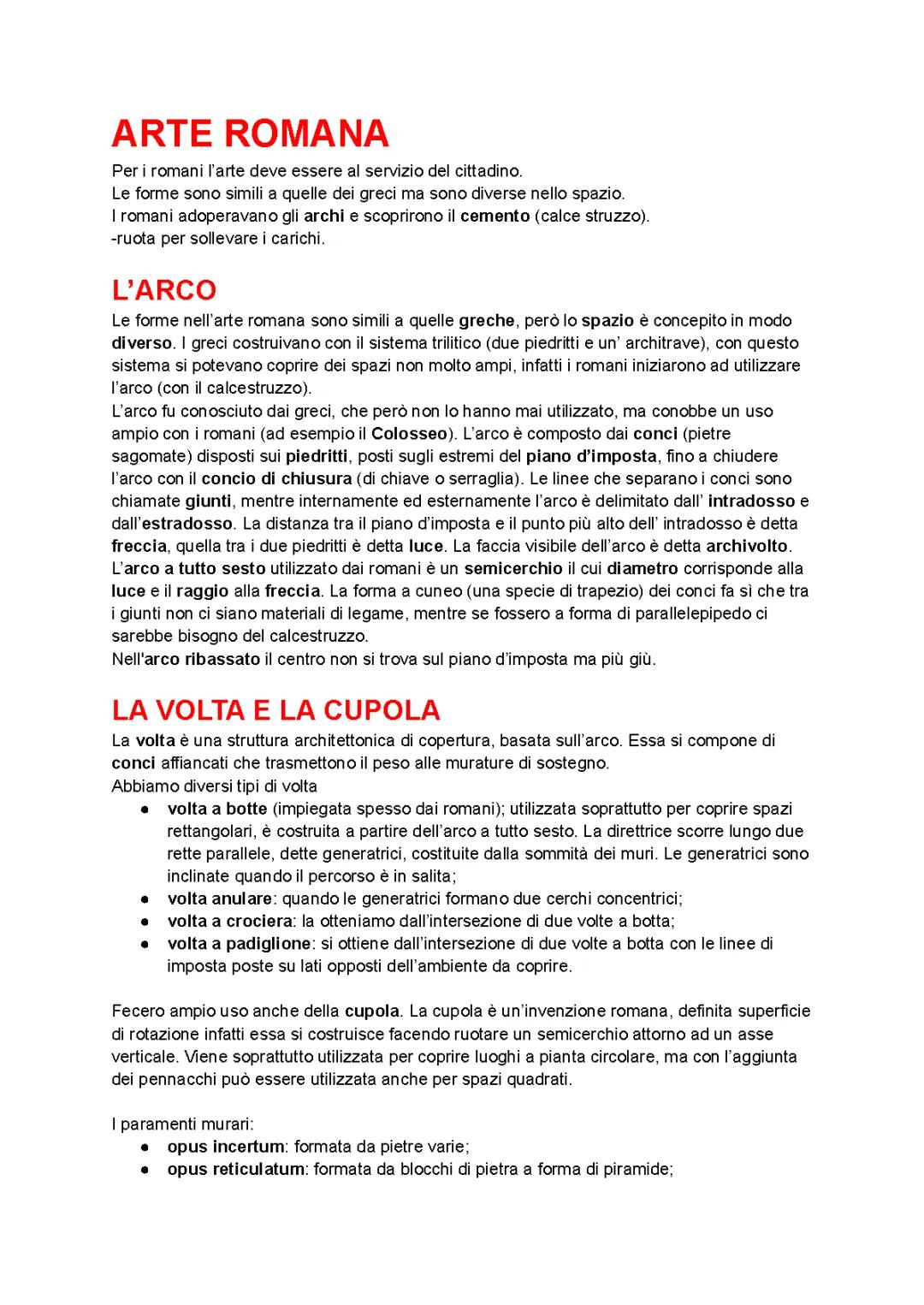 Arte romana e Arte paleocristiana 