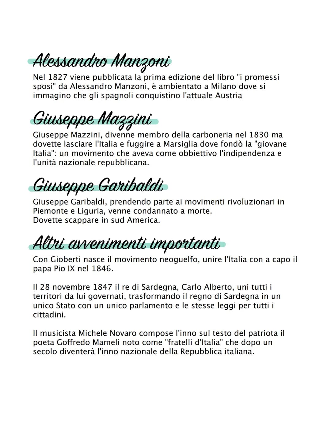Risorgimento
cosé
il risorgimento è un periodo storico nel quale sono nate idee, guerre
per l'indipendenza dei territori a scopo di unificar