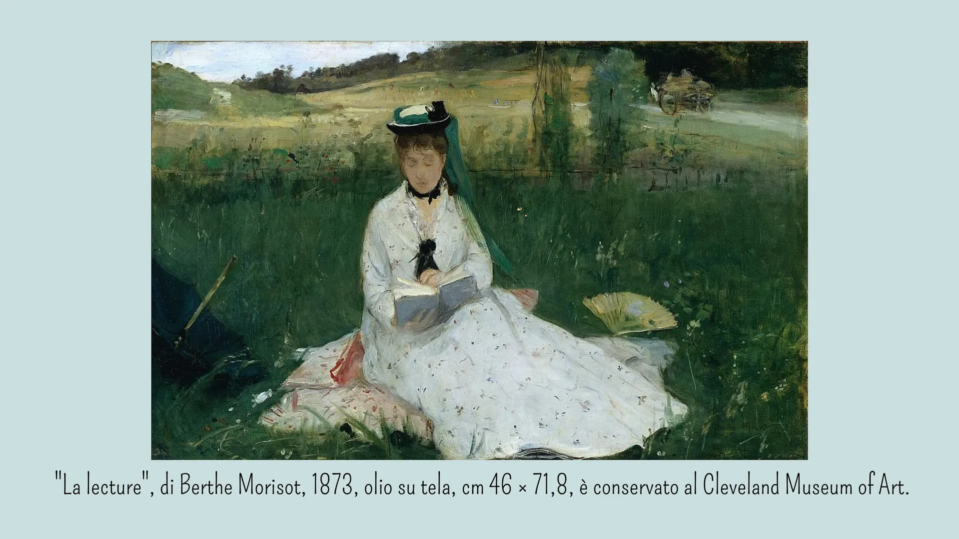 "La lecture"
di Berthe Morisot Chi era Berthe Morisoti
Berthe Morisot è stata una pittrice impressionista
influente e di successo in Francia