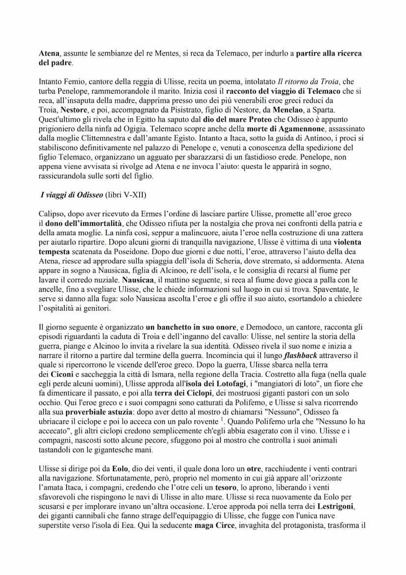 ●
L'"Odissea" di Omero: riassunto e personaggi principali
Caratteri generali e suddivisione del poema
L'Odissea, come l'Iliade, è un poema e