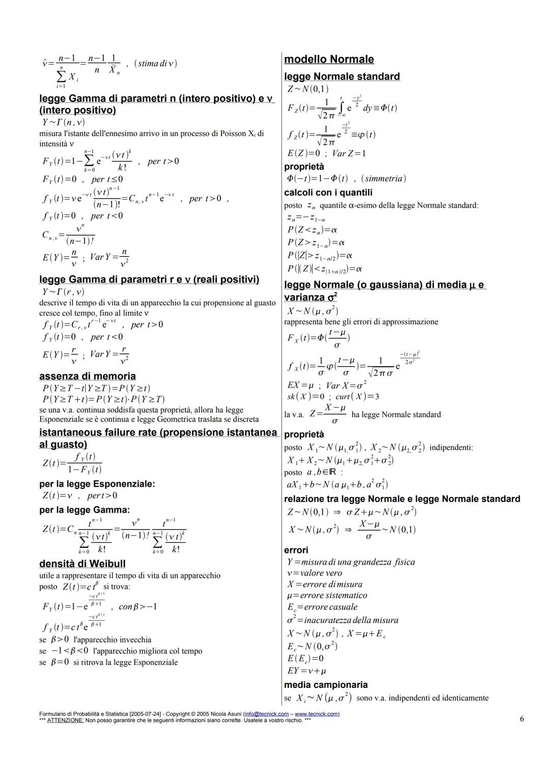 Statistica descrittiva
indici
indici (o misure) di posizione
media campionaria di n osservazioni X1, X2, ..., Xn
x=12x₁
i=1
per k campioni x