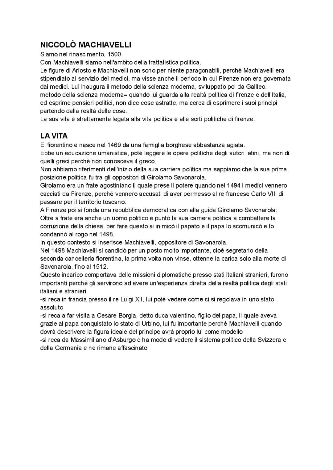 Niccolò Machiavelli 