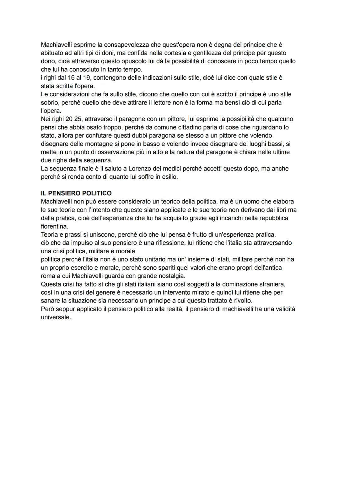 NICCOLÒ MACHIAVELLI
Siamo nel rinascimento, 1500.
Con Machiavelli siamo nell'ambito della trattatistica politica.
Le figure di Ariosto e Mac