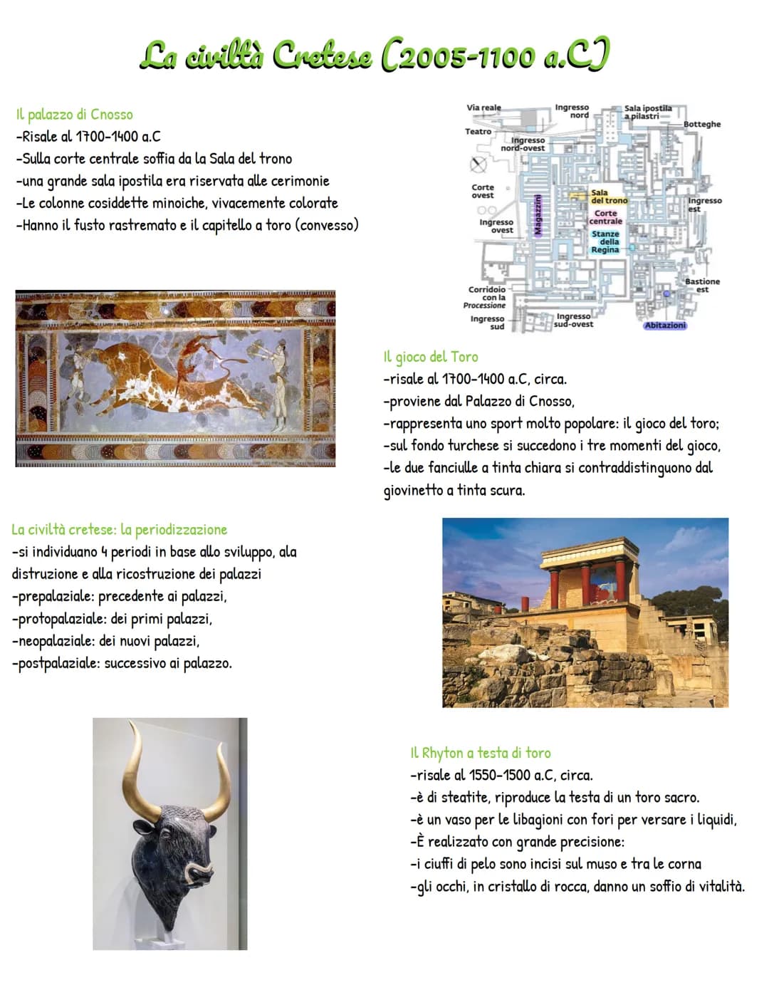 La civiltà Cretese (2005-1100 a.C
Il palazzo di Cnosso
-Risale al 1700-1400 q.C
-Sulla corte centrale soffia da la Sala del trono
-una grand