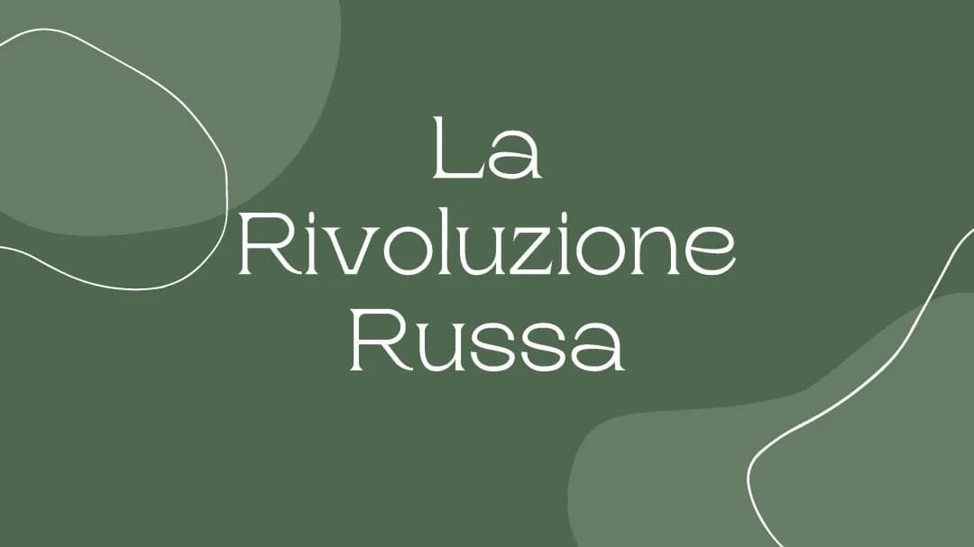 La Rivoluzione russa