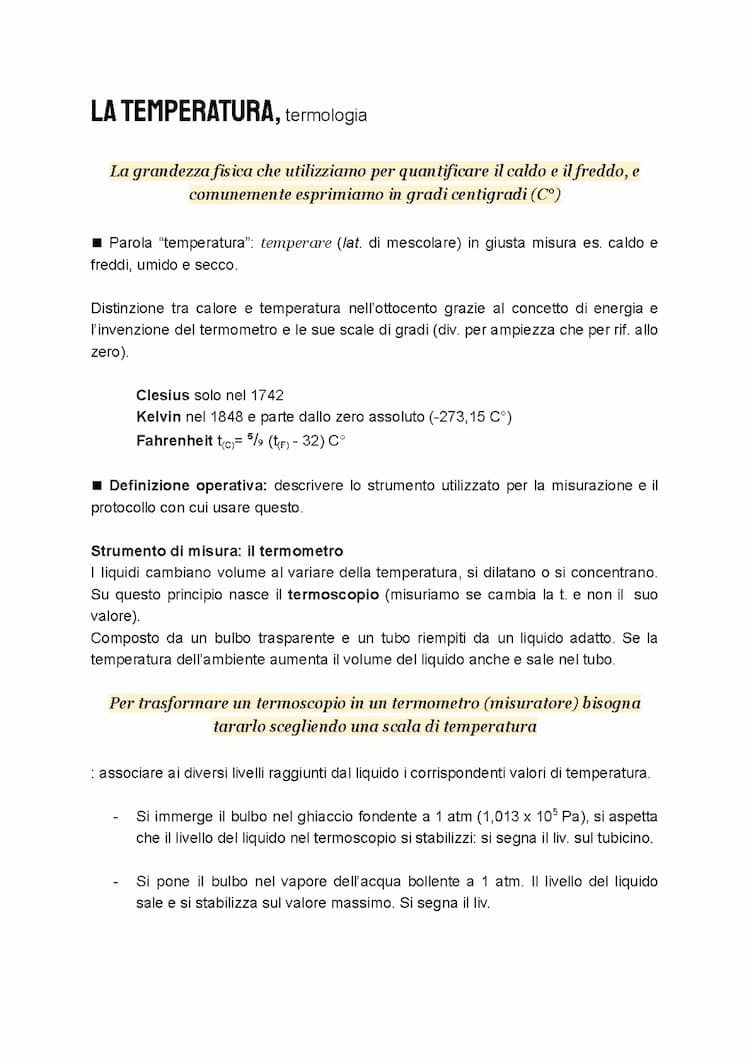 Know Termonidamica: La temperatura e Il calore thumbnail