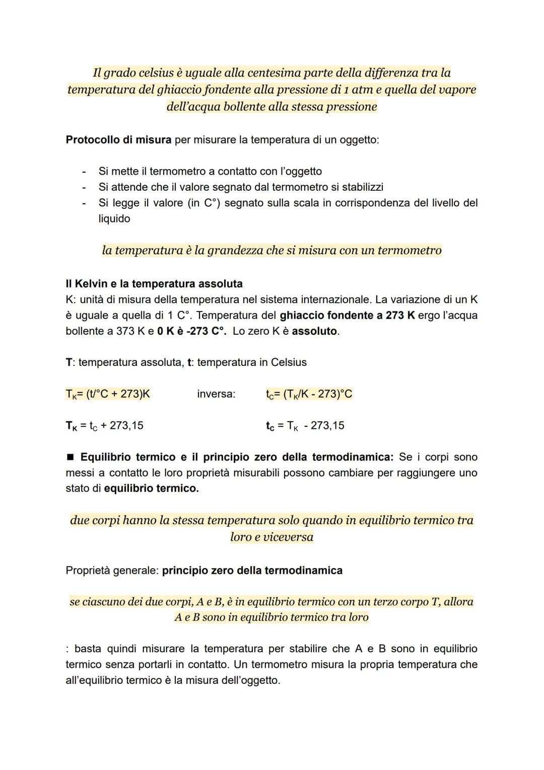 LA TEMPERATURA, termologia
La grandezza fisica che utilizziamo per quantificare il caldo e il freddo, e
comunemente esprimiamo in gradi cent