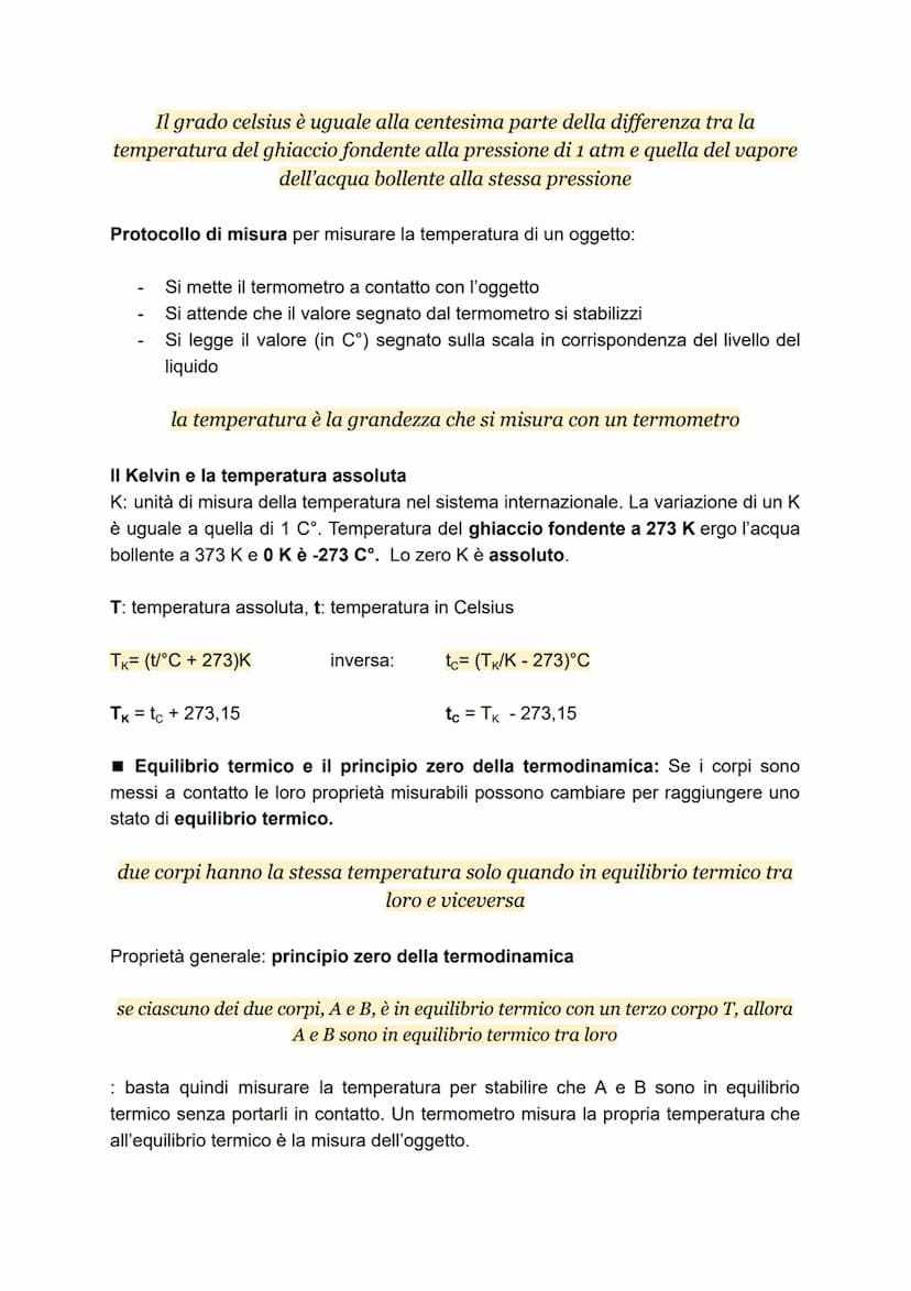 LA TEMPERATURA, termologia
La grandezza fisica che utilizziamo per quantificare il caldo e il freddo, e
comunemente esprimiamo in gradi cent
