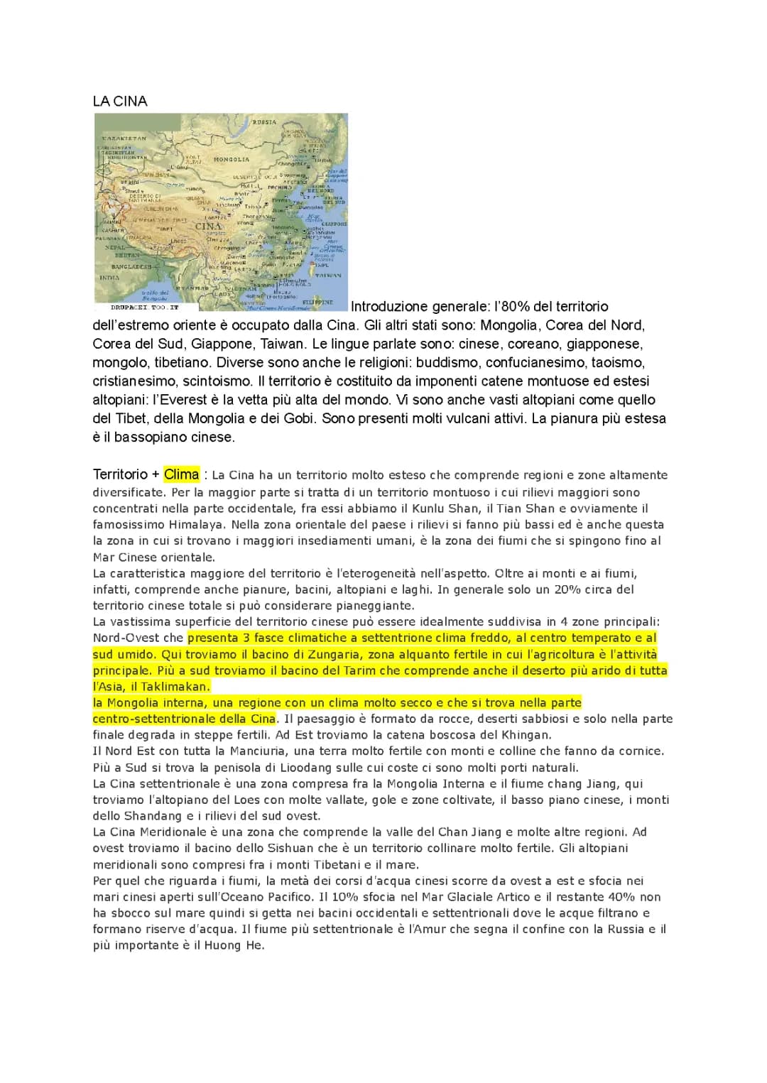 Scopri la Cina: Storia, Geografia, Clima e Città Importanti