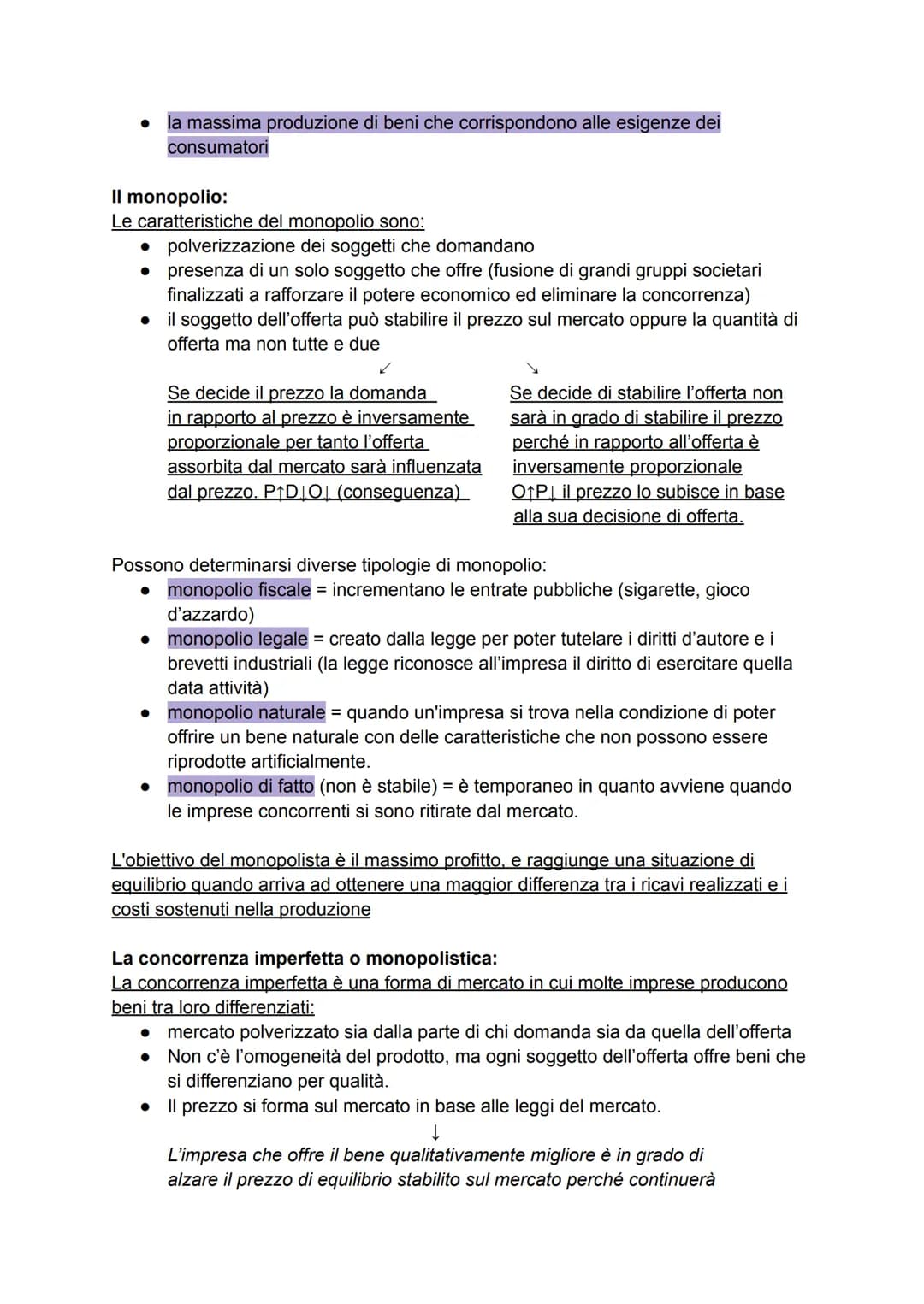 # Le forme di mercato

Ci sono diversi tipi di forme di mercato:
- concorrenza perfetta
- monopolio
- concorrenza imperfetta o monopolistica