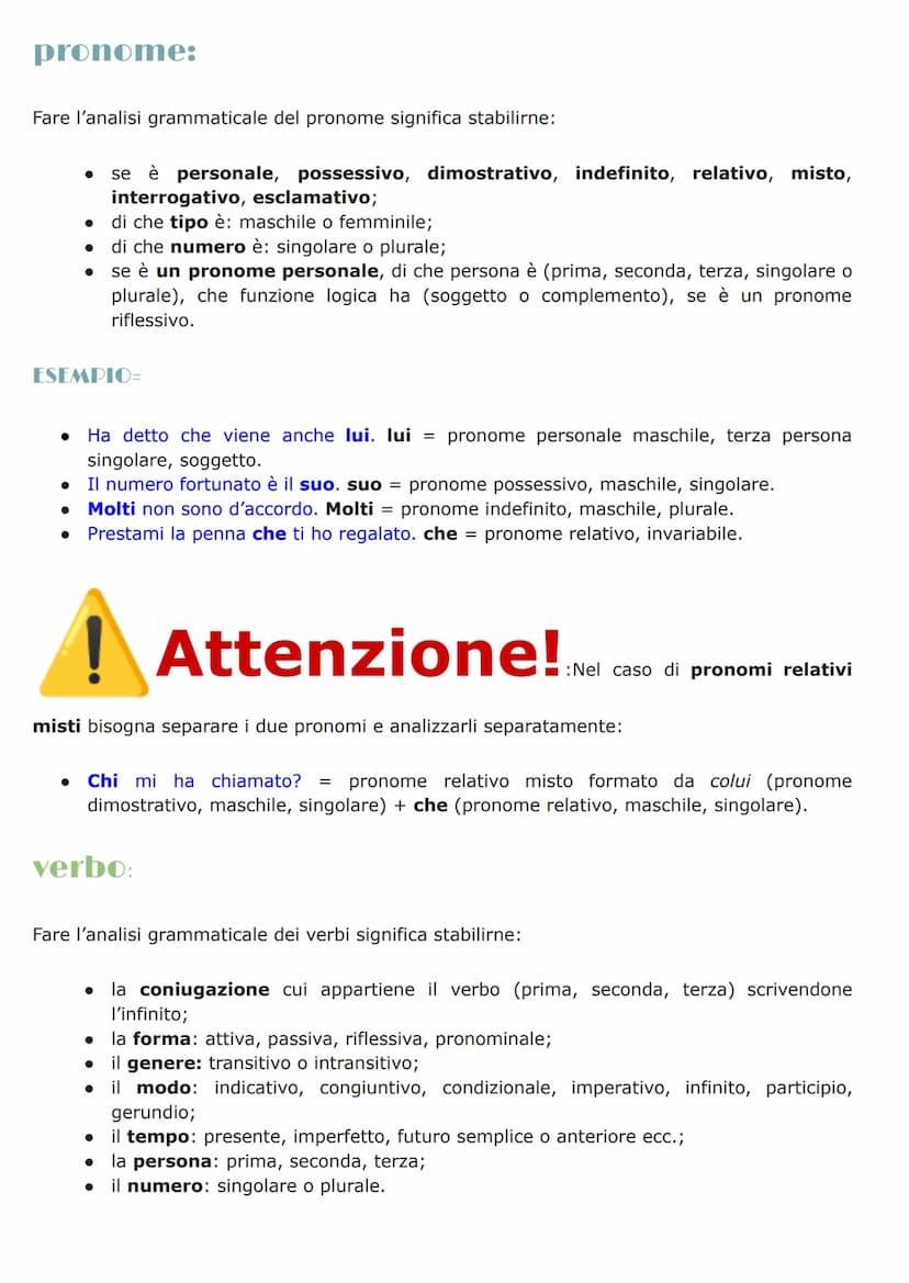 ANALISI GRAMMATICALE
ARTICOLO
NOME
PRONOME
COMUNE
PROPRIO
DETERMINATIVO
INDETERMINATIVO
PERSONA
ANIMALE
COSA
genere
MASCHILE
FEMMINILE
gener