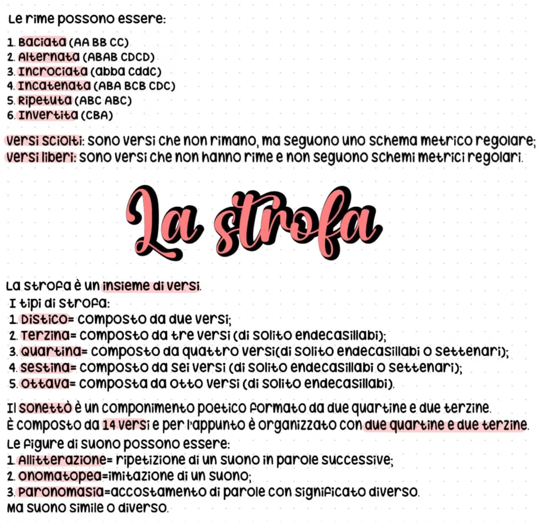 la poesia è la strofa 