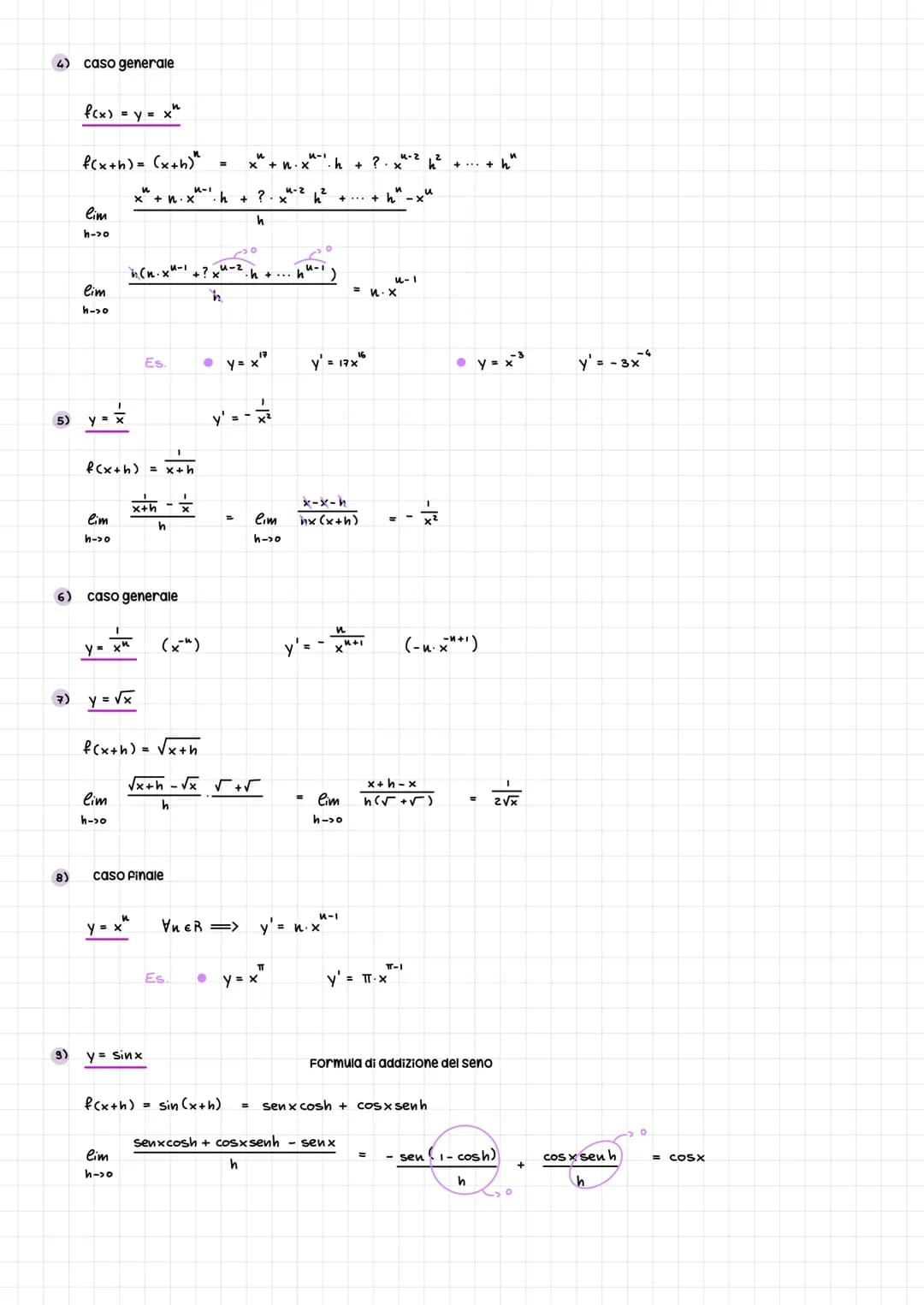 lim r
P-P
Si vuole capire quanto vale la retta tangente in un punto della funzione
lim
X-> Xo
Il rapporto
P
Xo
Es.
tangente in P
Xo
Y-Yo
M =