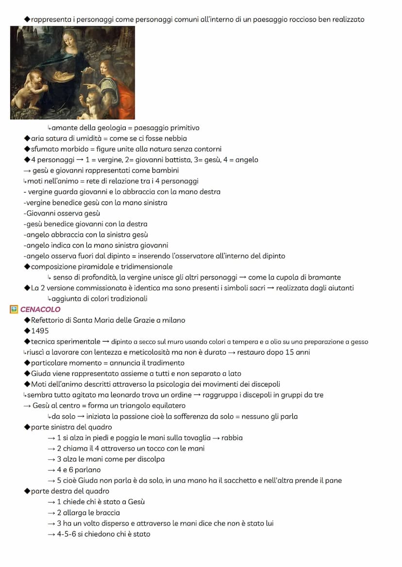 LEONARDO DA VINCI
1452 Vinci - 1519
pittore-scienziato molto curioso, analizza in modo scientifico tutto e poi realizza disegni
↳disegno = s