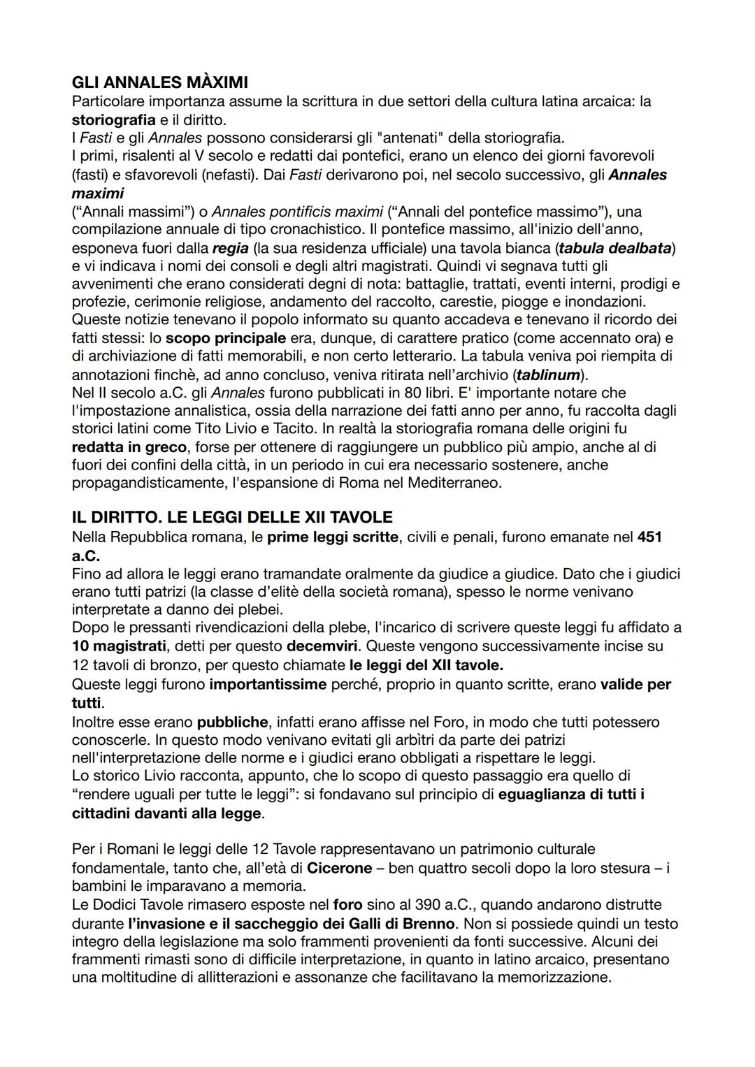 I DOCUMENTI SCRITTI
LE PIÙ ANTICHE ISCRIZIONI LATINE
Le prime manifestazioni culturali latine erano orali. La scrittura era usata esclusivam