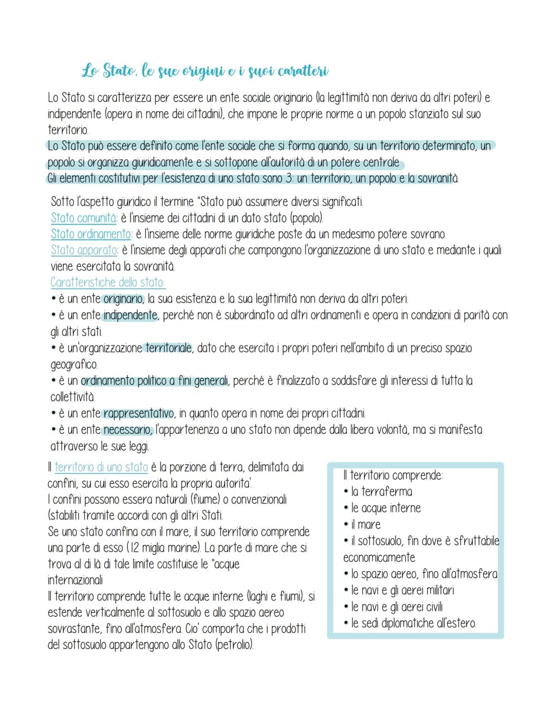 Lo Stato, le sue origini e i suoi caratteri
Lo Stato si caratterizza per essere un ente sociale originario (la legittimità non deriva da alt