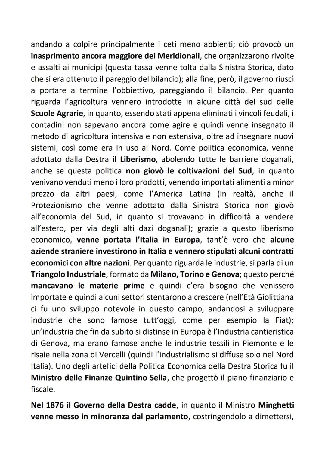 DESTRA E SINISTRA STORICA
Nel momento in cui nacque il Regno di Italia (1861), si costituì un nuovo
parlamento, regolato dalle leggi dello S