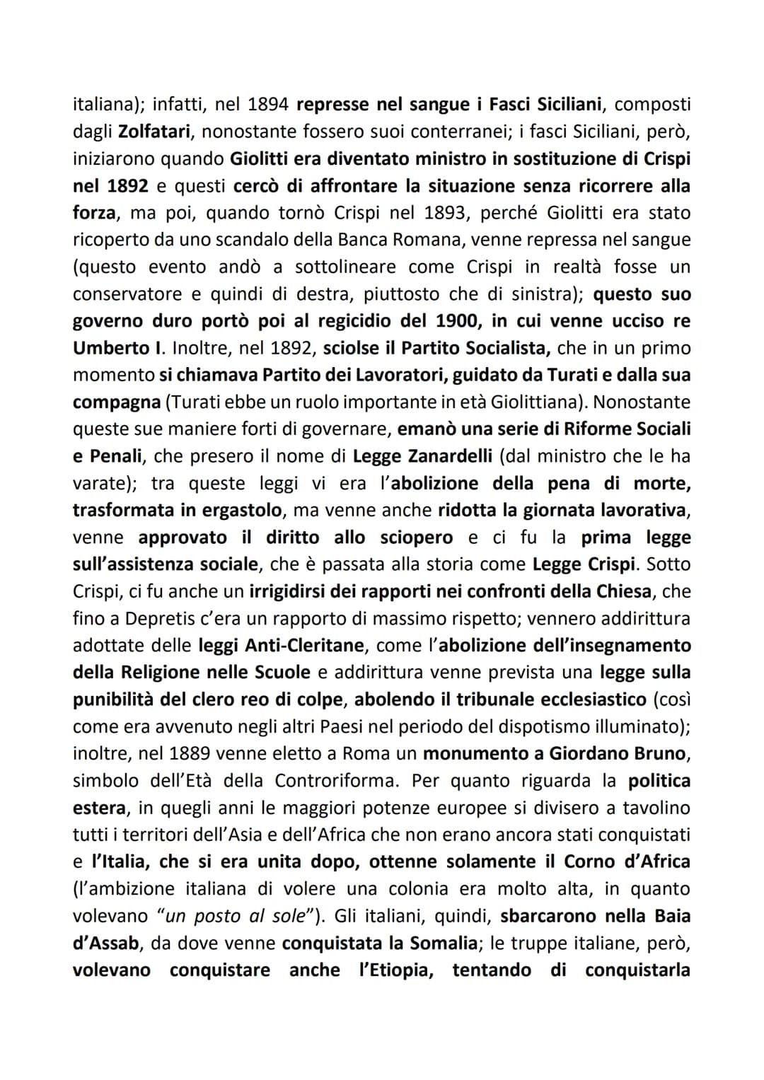 DESTRA E SINISTRA STORICA
Nel momento in cui nacque il Regno di Italia (1861), si costituì un nuovo
parlamento, regolato dalle leggi dello S