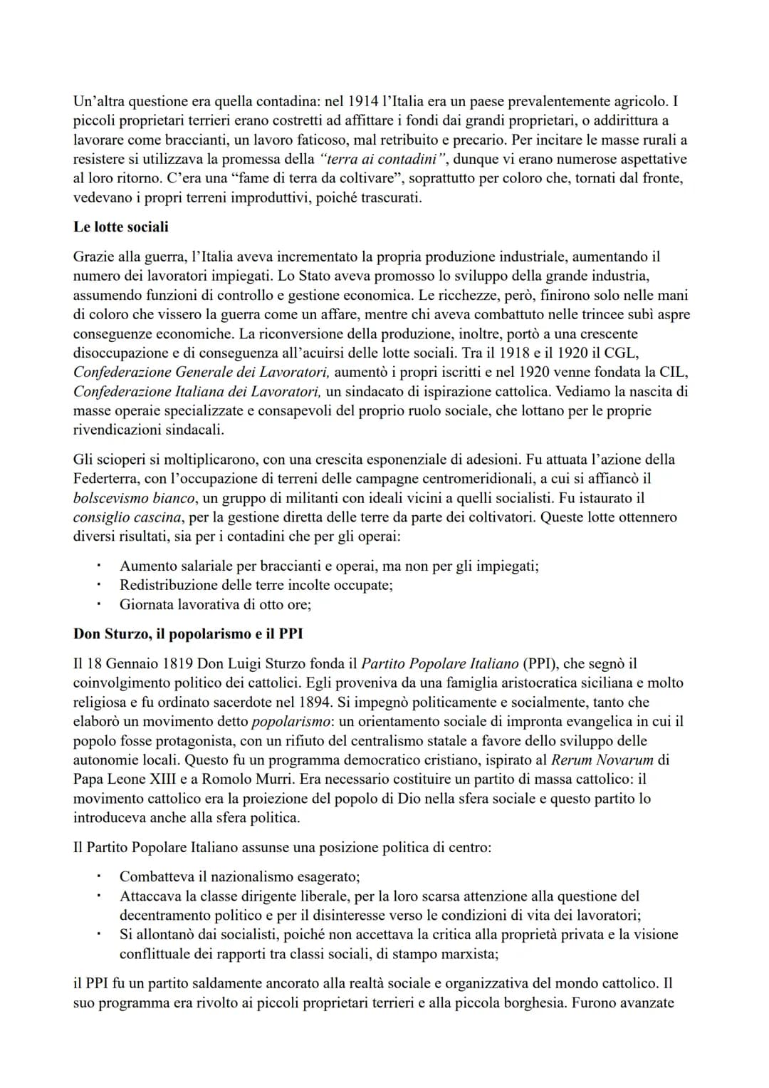 FASCISMO
CRISI DEL DOPOGUERRA: I Trattati di Versailles
Il 18 Gennaio 1919 si tenne a Versailles la Conferenza di Pace tra le potenze vincit