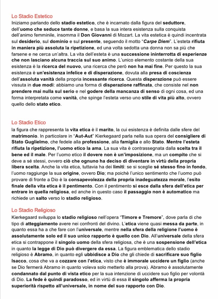 Søren Kierkegaard
Differenza tra Kierkegaard e Hegel
Filosofo danese, egli può essere considerato il filosofo dell' "Aut-Aut" (titolo di una