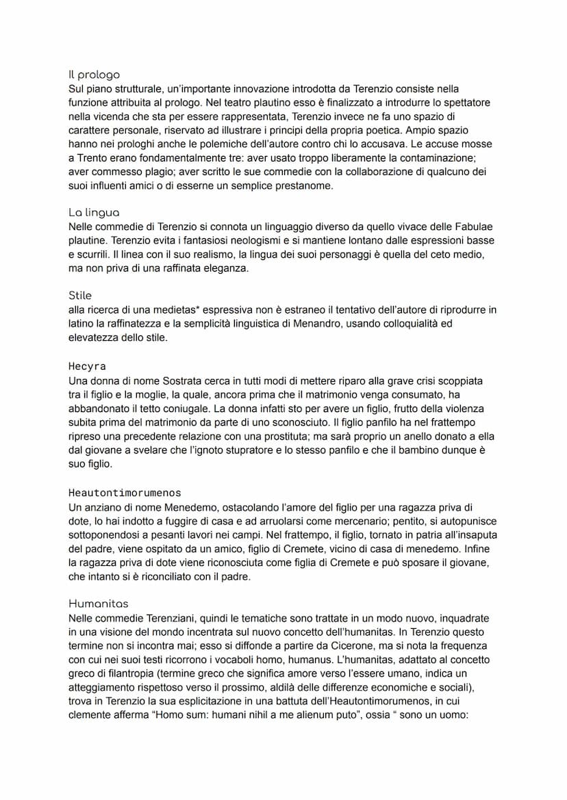 Terenzio
La vita
Terenzio nasce a Cartagine nel 185 a.C., fu condotto poi a Roma come schiavo del senatore
Terenzio lucano. Ho ammirato dall