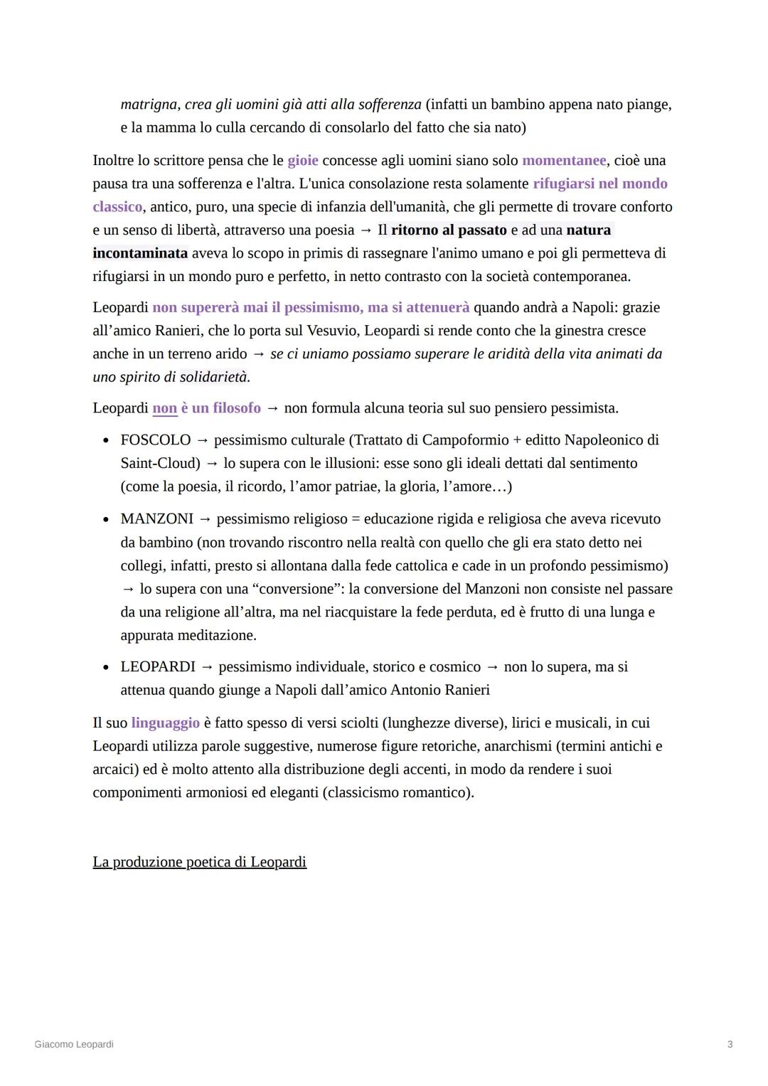 # Giacomo Leopardi

Leopardi nacque nel 1743 a Recanati, un borgo medioevale situato nelle Marche, da una
famiglia nobile. Era molto legato 