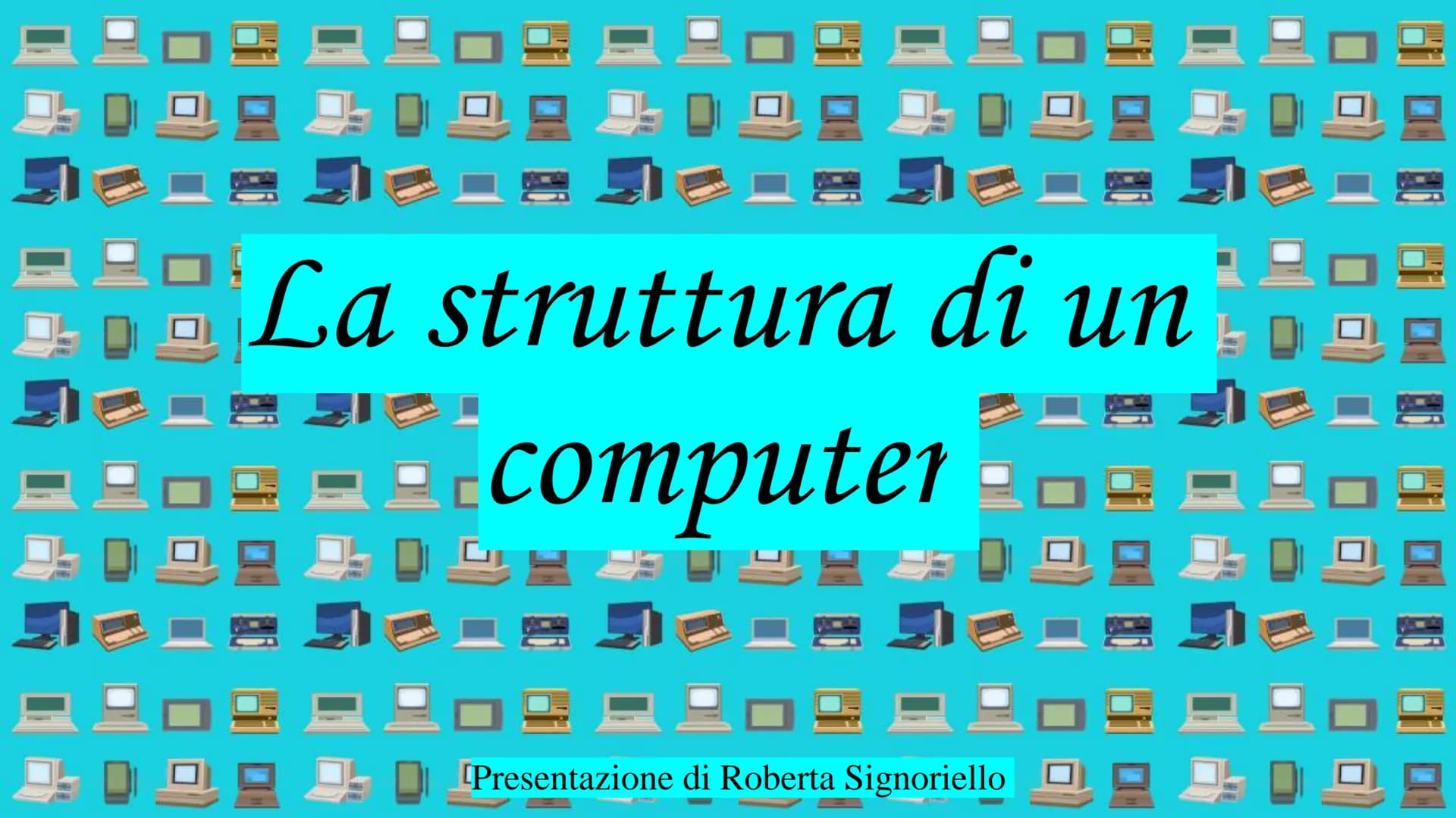 
<p>La struttura di un computer è composta da hardware e software. L'hardware si riferisce alle componenti fisiche del computer, come la tas