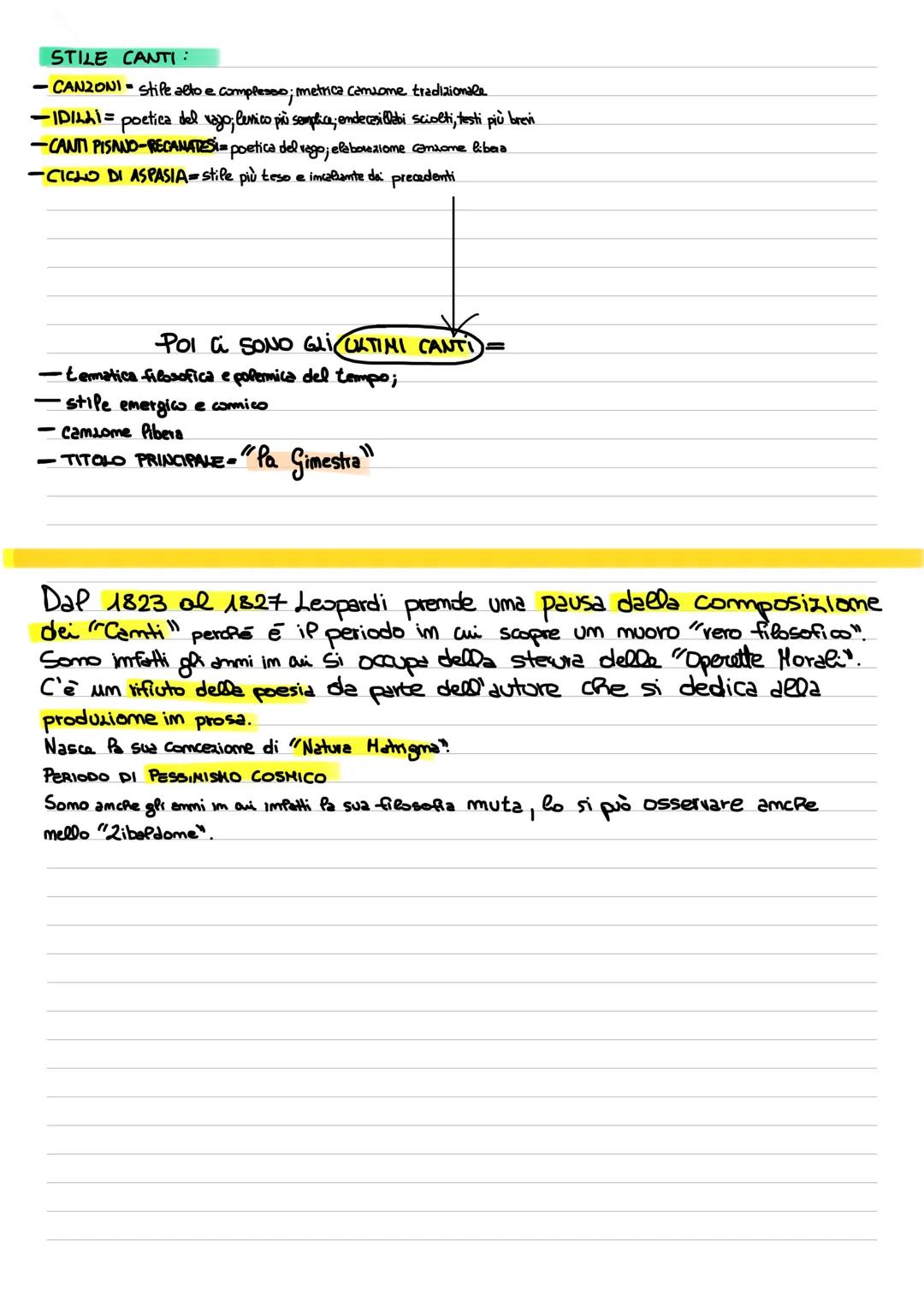 Opere di Leopardi
PROSA
-EPISTOLARIO
-ZIBALDONE
-OPERETTE MORALI
-
•PENSIERI
(comsiderazioni pessimistione del poeta)
(somo 111 e pubblicati