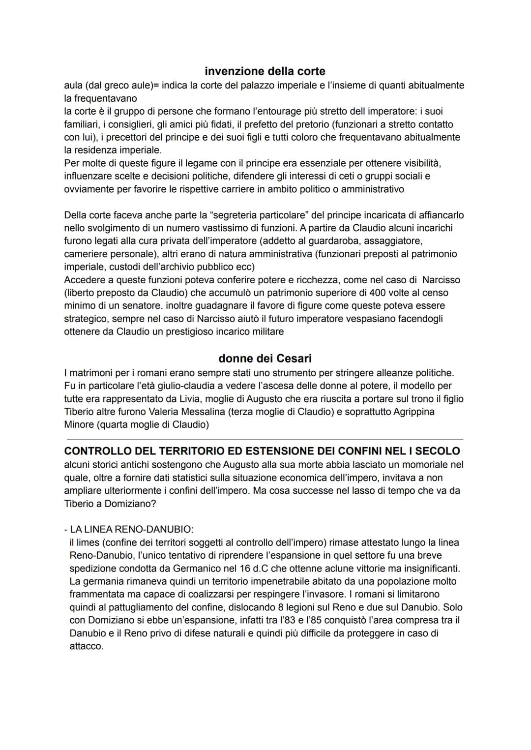 DINASTIA GIULIO-CLAUDIA
14 d.C= Augusto muore, poiché voleva coprire il fatto che fosse ormai diventato un
imperatore, non aveva mai indicat