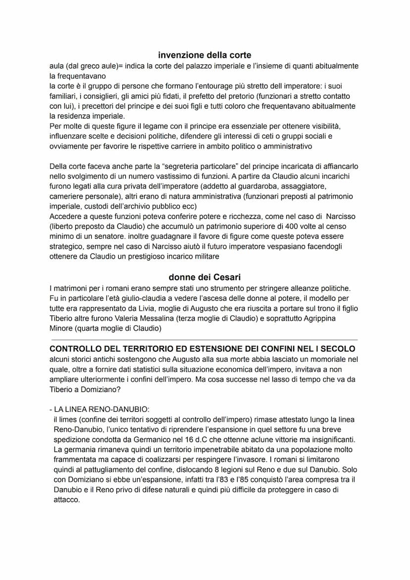 DINASTIA GIULIO-CLAUDIA
14 d.C= Augusto muore, poiché voleva coprire il fatto che fosse ormai diventato un
imperatore, non aveva mai indicat