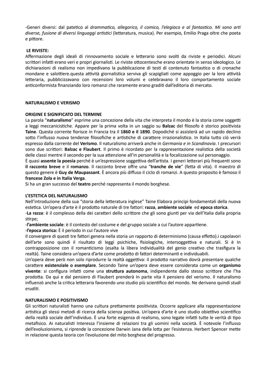 TRA OTTOCENTO E NOVECENTO, IL CONTESTO CULTURALE E LETTERARIO
POSITIVISMO
Tra gli anni 1870 al 1914 si genera in Europa un'illusione senza l