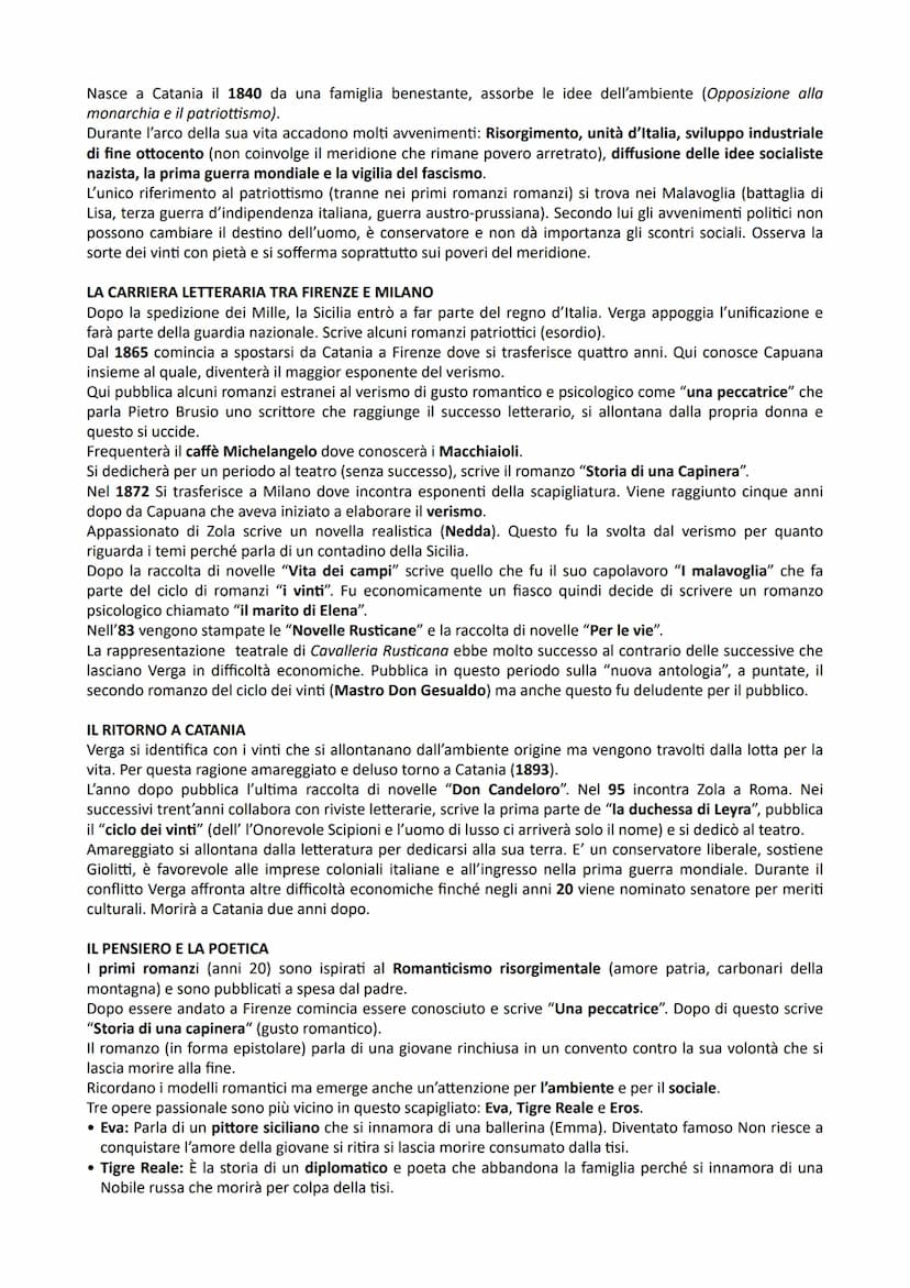 TRA OTTOCENTO E NOVECENTO, IL CONTESTO CULTURALE E LETTERARIO
POSITIVISMO
Tra gli anni 1870 al 1914 si genera in Europa un'illusione senza l